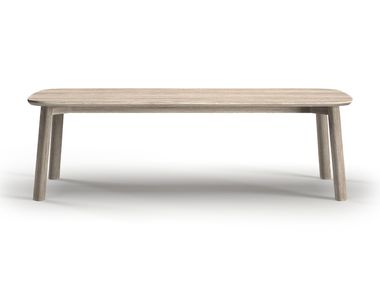 Tavolo da giardino rettangolare in teak LYORA SNOC