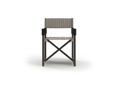 Folding director aluminium garden chair with armrests SESTRI - LONG VERSION SNOC