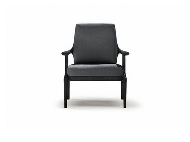 Poltrona da giardino in teak con braccioli THARA SNOC