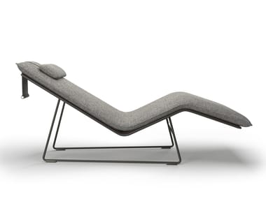 SNOC, VÉU Lettino da giardino in vimini e alluminio