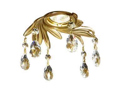 Faretto da incasso oro francese con cristalli Schoeler SOLEIL DL7805-GO-SH Possoni Illuminazione