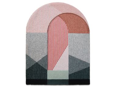 Alfombra geométrica de lana SOTTOPORTICO Portego