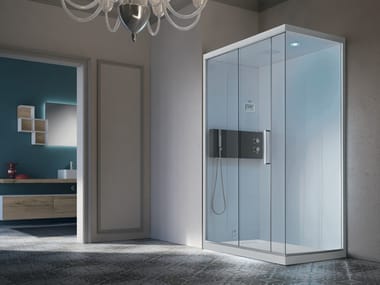 Cabina de ducha multifunción de cristal con baño de vapor SOUL