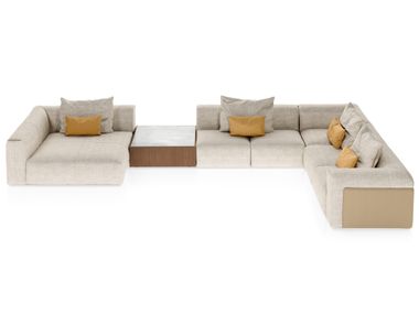 Sectional fabric sofa SOUL Turri