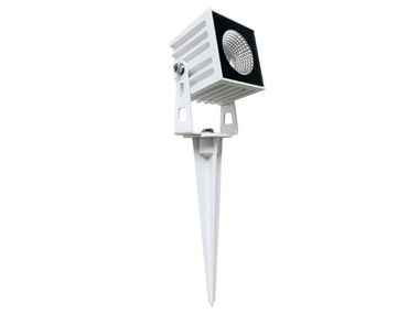 Die-cast aluminium outdoor floodlight with ground spike QUODO SOVIL
