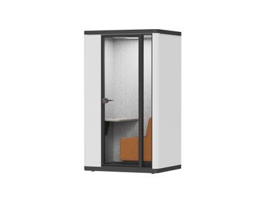 Single acoustic office pod with table SILENS WORKBOX SPARK