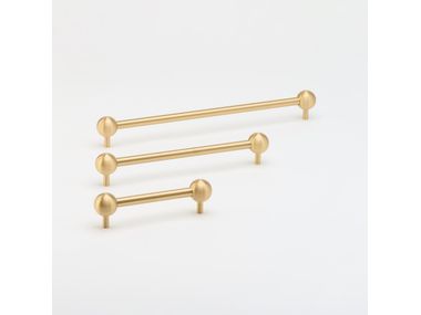 SPHERE Brass Bridge furniture handle By Lo & Co Interiors