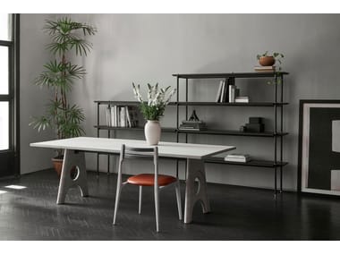 STACKING Steel and wood bench By District Eight