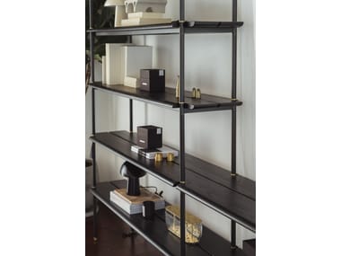 STACKING Steel and wood bench By District Eight