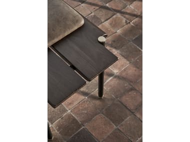 STACKING Steel and wood bench By District Eight