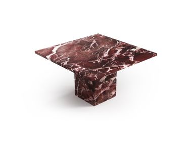 Mesa de centro quadrada de mármore vermelho Levanto CARRERA STONE VALLEY