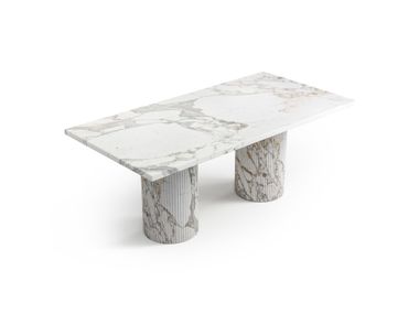 Rectangular Calacatta Oro marble coffee table JASPURA STONE VALLEY