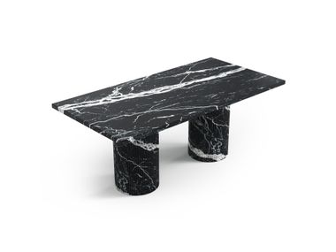 Rectangular Nero Marquina marble coffee table JASPURA STONE VALLEY