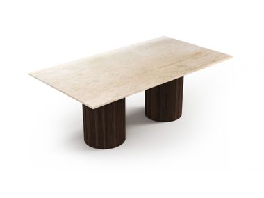 Rectangular table with Crema marble top JASPURA STONE VALLEY
