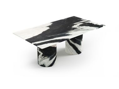 Rectangular Panda marble table JASPURA STONE VALLEY