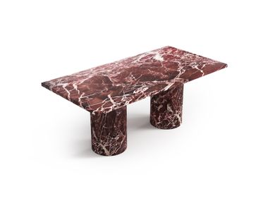 Mesa de centro retangular de mármore vermelho Levanto JASPURA STONE VALLEY