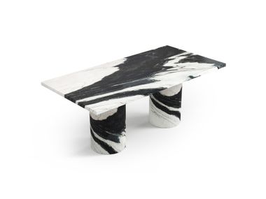 Rectangular Panda marble coffee table JASPURA STONE VALLEY