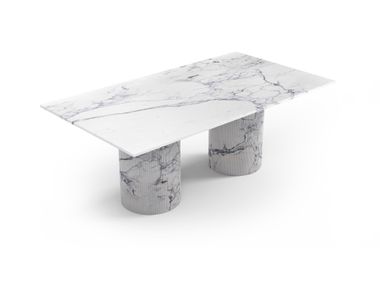 Rectangular Statuario MichelAngelo Carrara marble table JASPURA STONE VALLEY