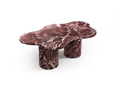 Mesa de centro de mármore vermelho Levanto NUNOCA STONE VALLEY