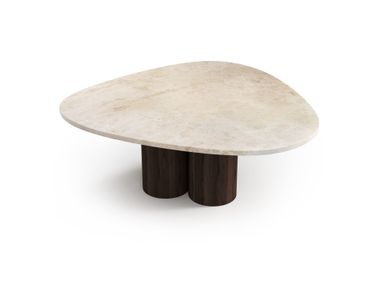 Coffee table with Crema marble top RIVAGE STONE VALLEY