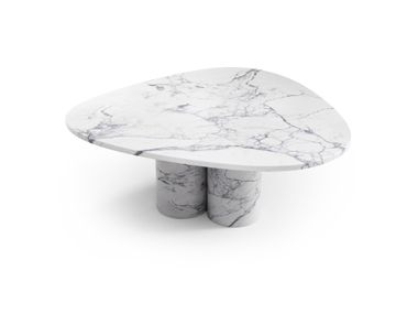 Statuario MichelAngelo Carrara marble coffee table RIVAGE STONE VALLEY