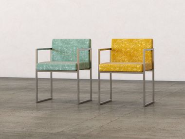 Upholstered garden chair with armrests PARIS OUTDOOR STRATO