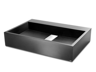 Lavabo da appoggio rettangolare in resina STRIPE Vallvé