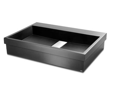 Lavabo da incasso soprapiano rettangolare in resina STRIPE Vallvé