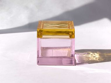 Zwei-Farben Glasbehälter PALMI Studio Bojola