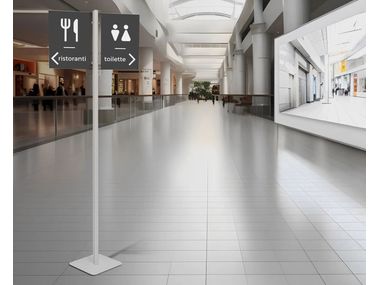 INUNO EXHIBITOR POSTER A3 Floor-standing double-sided aluminium display ...