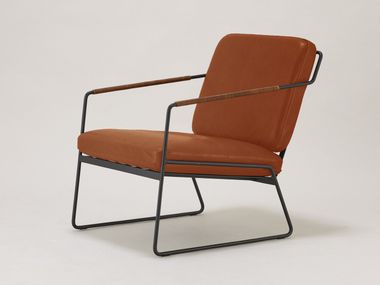 Sled base armchair with armrests FELICE SUGIYAMA