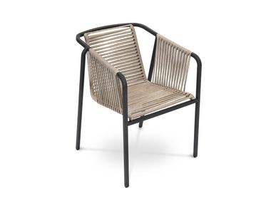 Fabric garden chair with armrests SUITE Fischer Möbel