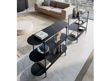Freestanding porcelain stoneware bookcase SUPERNOVA Dall'Agnese