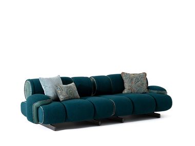 Sofá reto modular de tecido AIR ORION Saloni