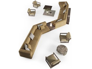 Sofá modular de tecido CUBIC Saloni