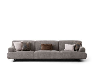 Sofá reto modular de tecido HAVANA Saloni