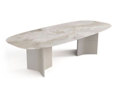 Oval ceramic table ARK Saloni