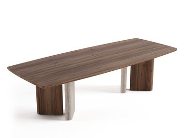 Rectangular wooden dining table ENNA Saloni