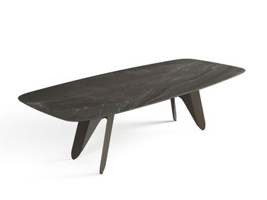 Barrel-shaped ceramic table FARFALLE Saloni