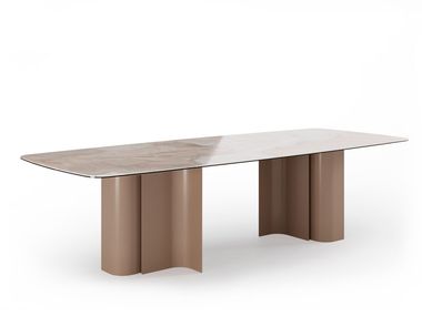Rectangular ceramic dining table PANDORA Saloni