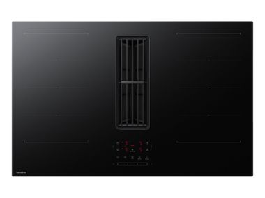 Piano cottura a induzione in vetro antigraffio con cappa integrata TOUCH 80 CC90H84JADUR Samsung Home Appliances