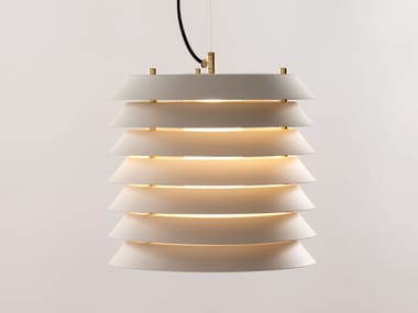 LED pendant lamp with metallic lampshade MAIJA
