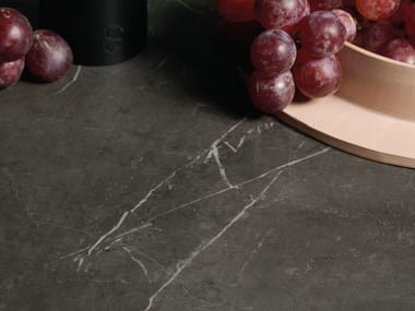 Sapienstone, PIETRA GREY Top cucina in gres porcellanato effetto marmo