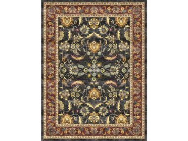 Custom handmade rug MIDNIGHT BOTANICAL TREASURY Sarelli Interiors Textiles