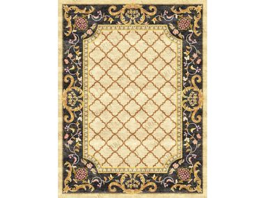 Custom handmade rug ORNATE QUATREFOIL ELEGANCE Sarelli Interiors Textiles