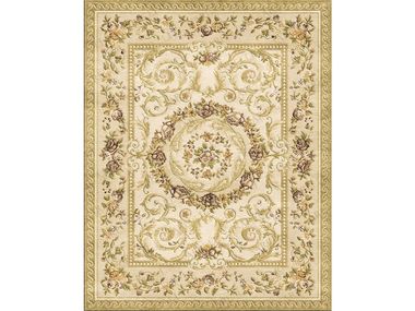 Handmade custom rug SAVONNERIE ROSE BOUQUET Sarelli Interiors Textiles