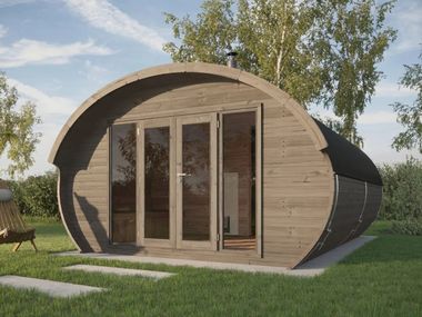 Aussensauna aus Holz HOBBIT 500 Saunamo