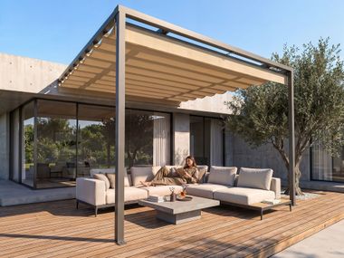 Motorized fabric awning ANEAS Saxun