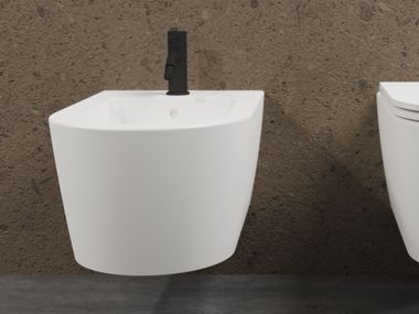 Wall-hung ceramic bidet SKINNY Scarabeo Ceramiche