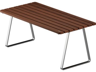 Rectangular table for public areas TERYA Schaller